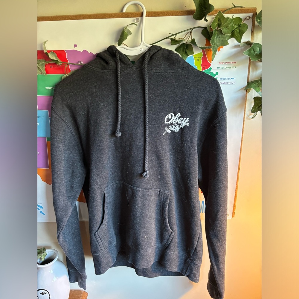 Grey obey hoodie